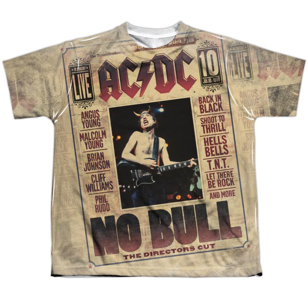 AC/DC No Bull Youth Regular Fit Poly Short-Sleeve T-Shirt