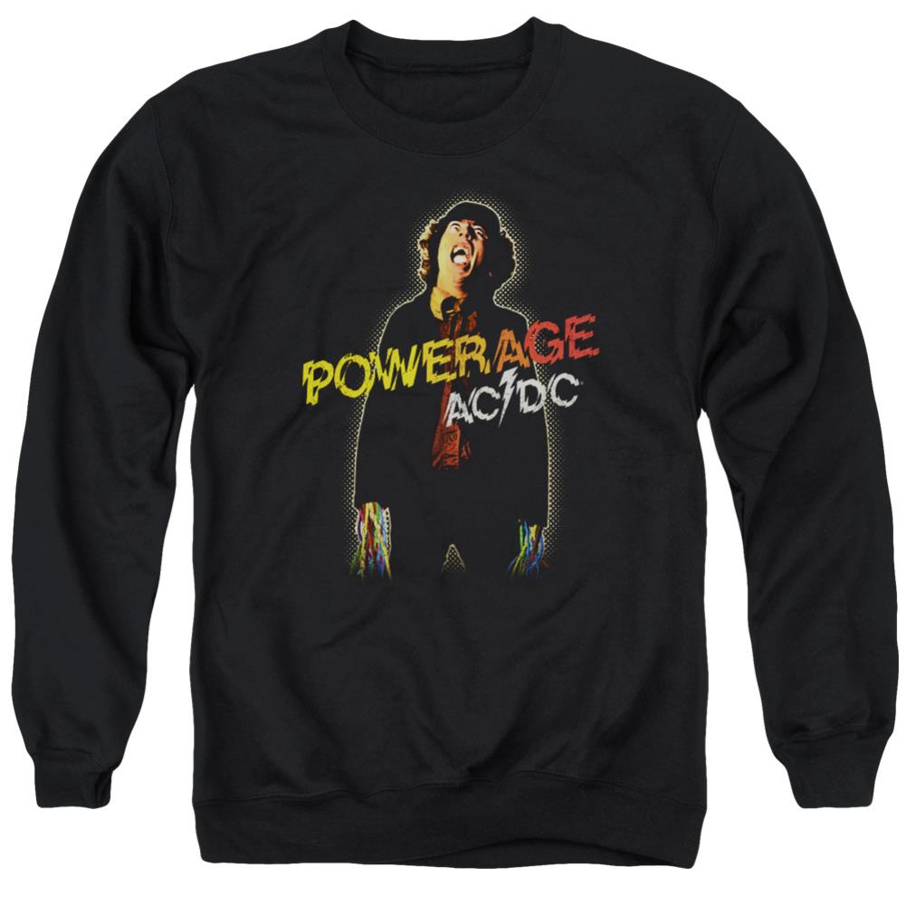 AC/DC Powerage Men's Crewneck 50 50 Poly Long-Sleeve T-Shirt