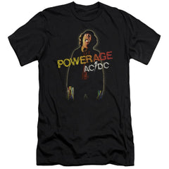 AC/DC Powerage Men's Ultra-Soft 30/1 Cotton Slim Short-Sleeve T-Shirt