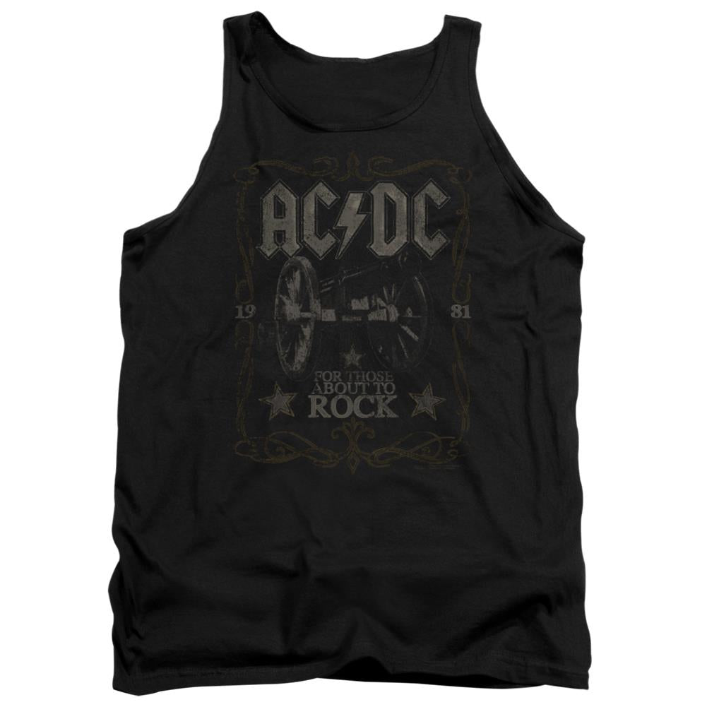 AC/DC Rock Label Men's 18/1 Cotton Tank Top