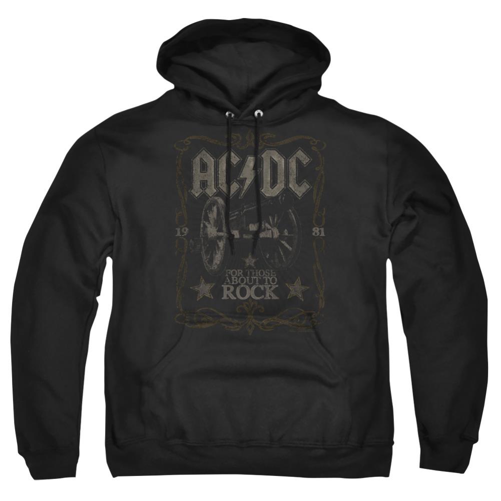 AC/DC Rock Label Men's Pull-Over 75 25 Poly Hoodie