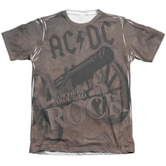 AC/DC We Salute You Men's Regular Fit Poly Cotton Short-Sleeve T-Shirt