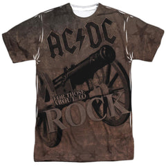 AC/DC We Salute You Men's Regular Fit Polyester Short-Sleeve T-Shirt