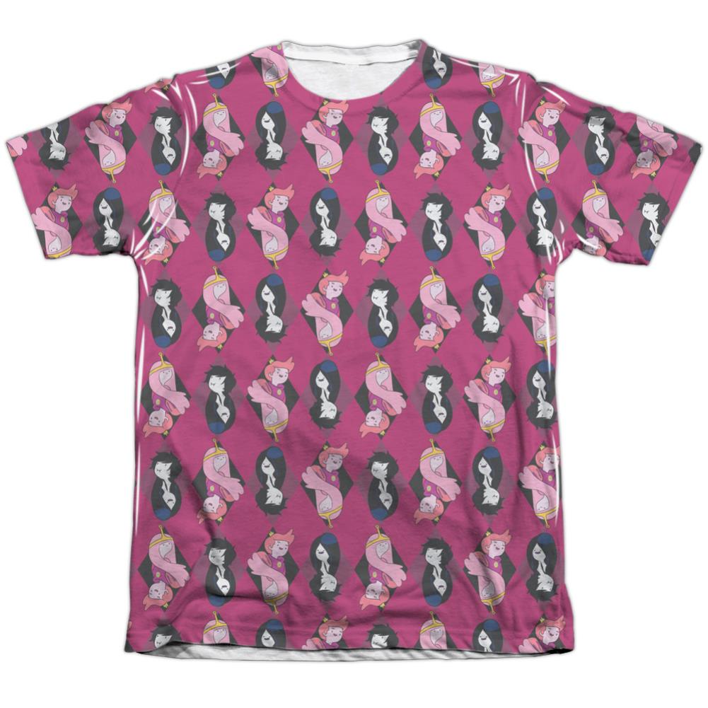 Adventure Time Allover Diamonds Men's Regular Fit Poly Cotton Short-Sleeve T-Shirt