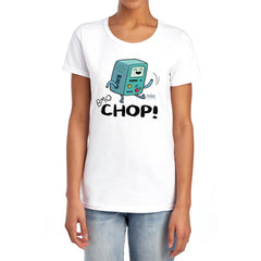 Adventure Time Bmo Chop Women's 18/1 Cotton Short-Sleeve T-Shirt
