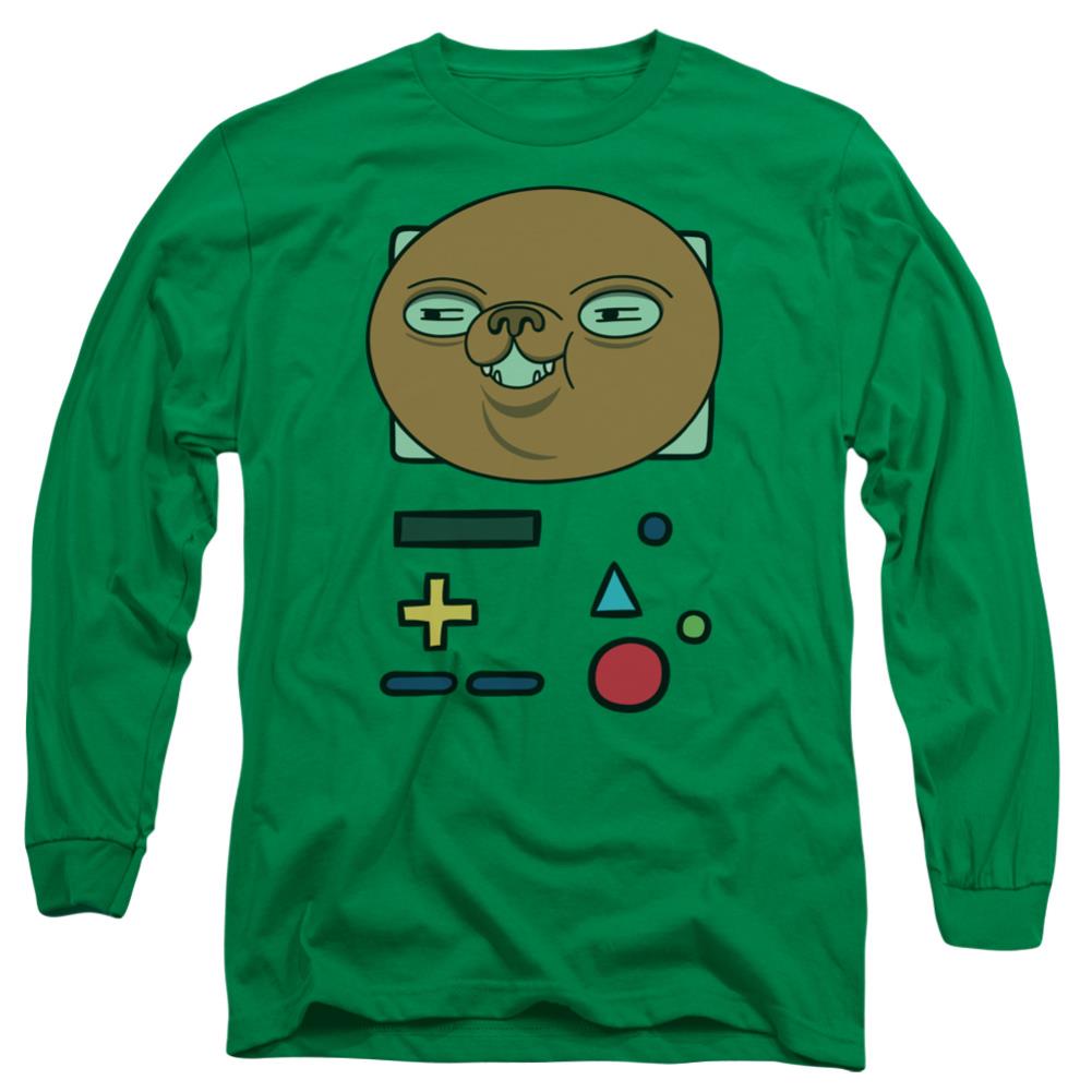 Adventure Time Bmo Mask Men's 18/1 Cotton Long-Sleeve T-Shirt
