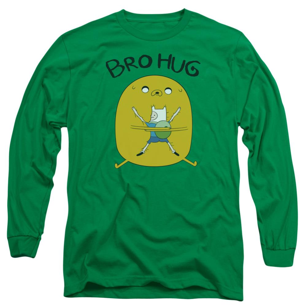 Adventure Time Bro Hug Men's 18/1 Cotton Long-Sleeve T-Shirt