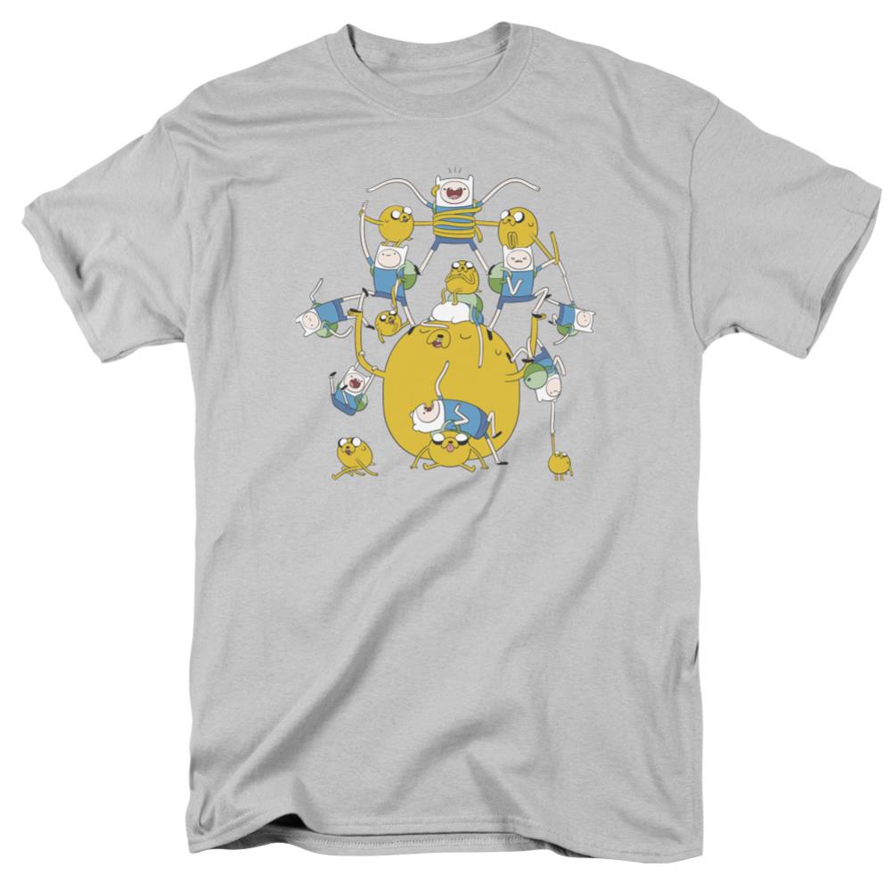 Adventure Time Finn&Jake Group Men's 18/1 Cotton Short-Sleeve T-Shirt