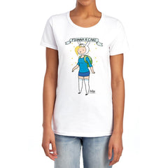 Adventure Time Fionna & Cake Women's 18/1 Cotton Short-Sleeve T-Shirt