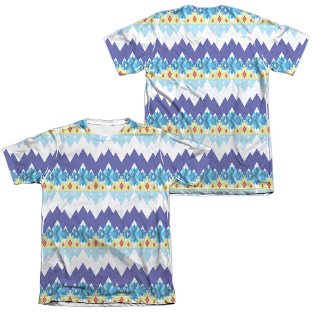 Adventure Time Ice King Geometric (Front/Back Print) Men's Regular Fit Poly Cotton Short-Sleeve T-Shirt