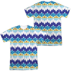 Adventure Time Ice King Geometric (Front/Back Print) Men's Regular Fit Polyester Short-Sleeve T-Shirt