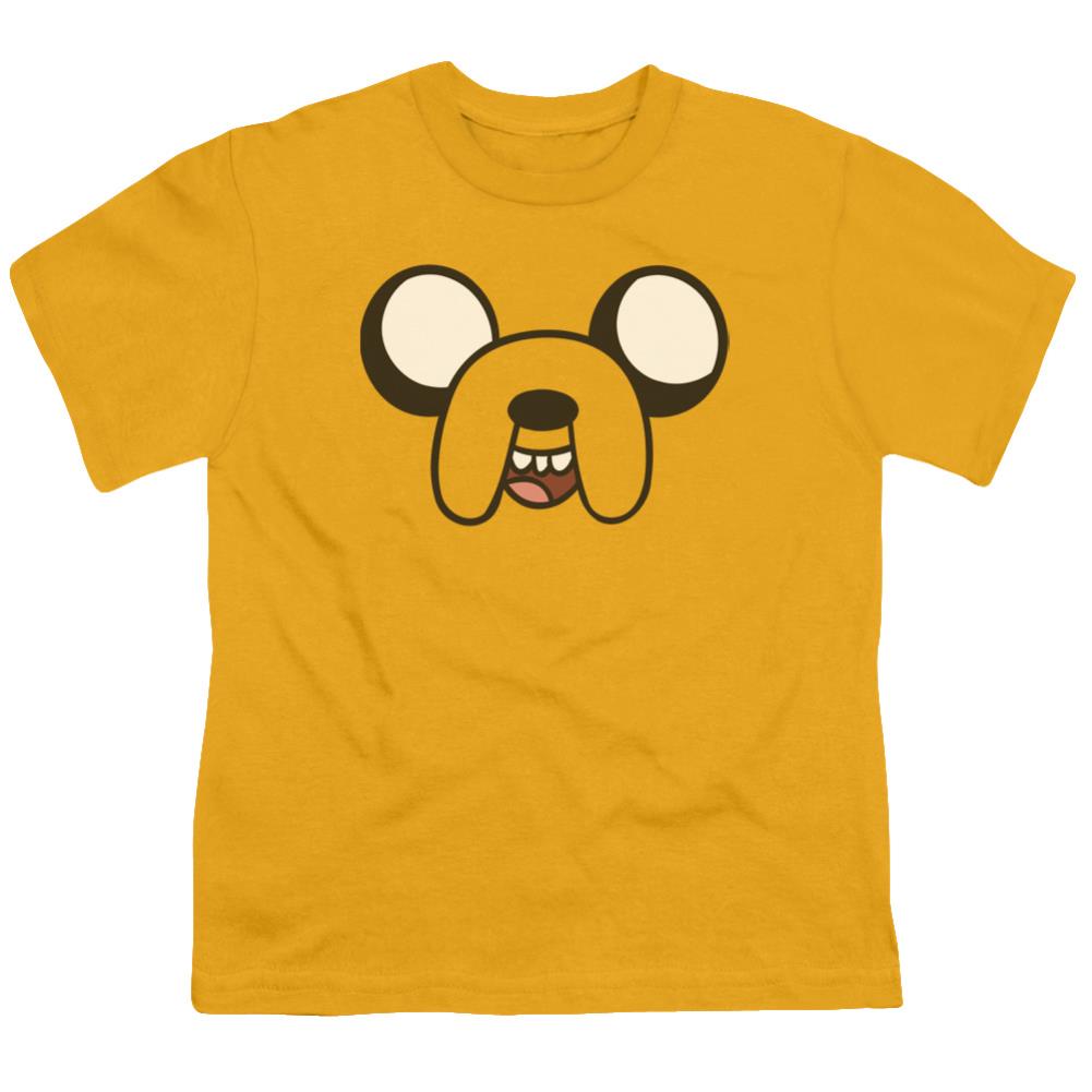 Adventure Time Jake Head Youth 18/1 100% Cotton Short-Sleeve T-Shirt