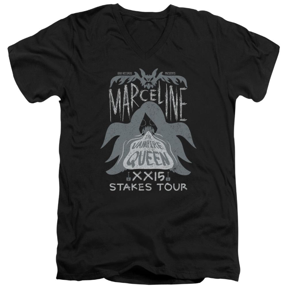 Adventure Time Marceline Concert Men's 30/1 Cotton Slim V-Neck T-Shirt
