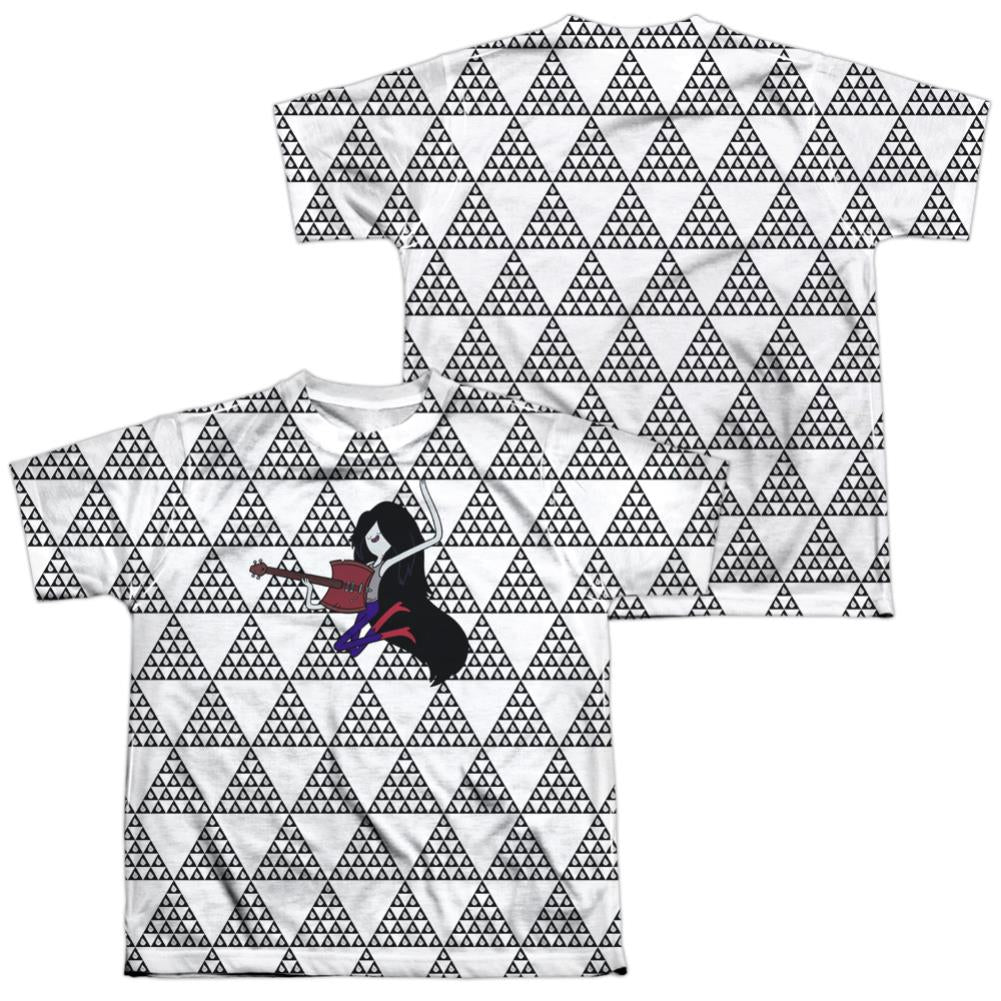 Adventure Time Marcy Triangles (Front/Back Print) Youth Regular Fit Poly Short-Sleeve T-Shirt