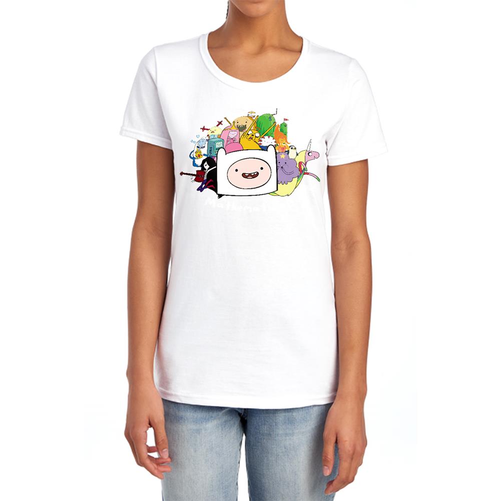 Adventure Time Mathematical Women's 18/1 Cotton Short-Sleeve T-Shirt