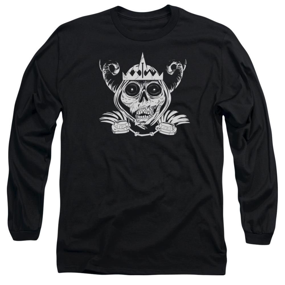 Adventure Time Skull Face Men's 18/1 Cotton Long-Sleeve T-Shirt