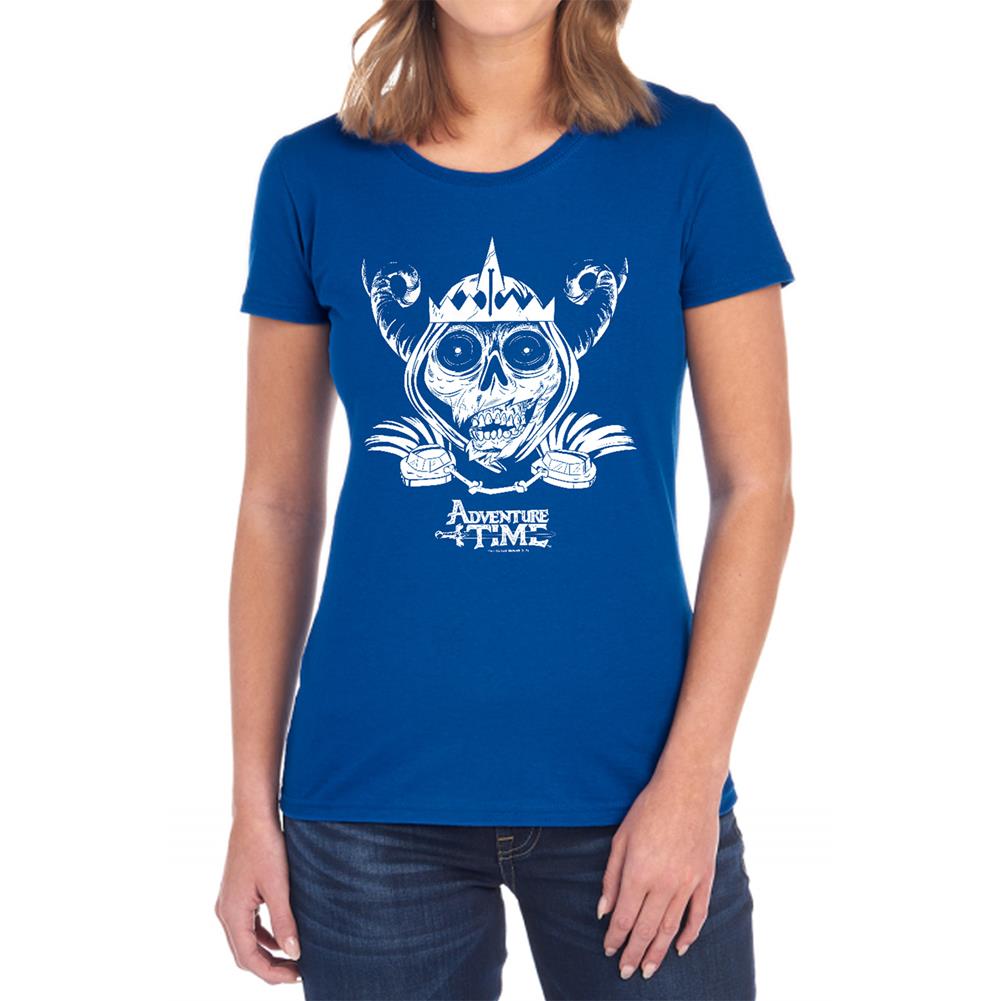 Adventure Time Skull Face Women's 18/1 Cotton Short-Sleeve T-Shirt