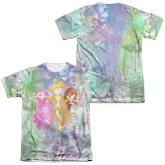Adventure Time Three Ladies (Front/Back Print) Men's Regular Fit Poly Cotton Short-Sleeve T-Shirt
