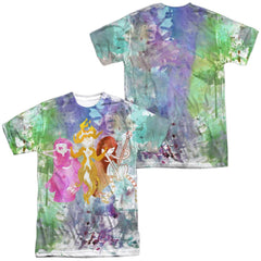 Adventure Time Three Ladies (Front/Back Print) Men's Regular Fit Polyester Short-Sleeve T-Shirt