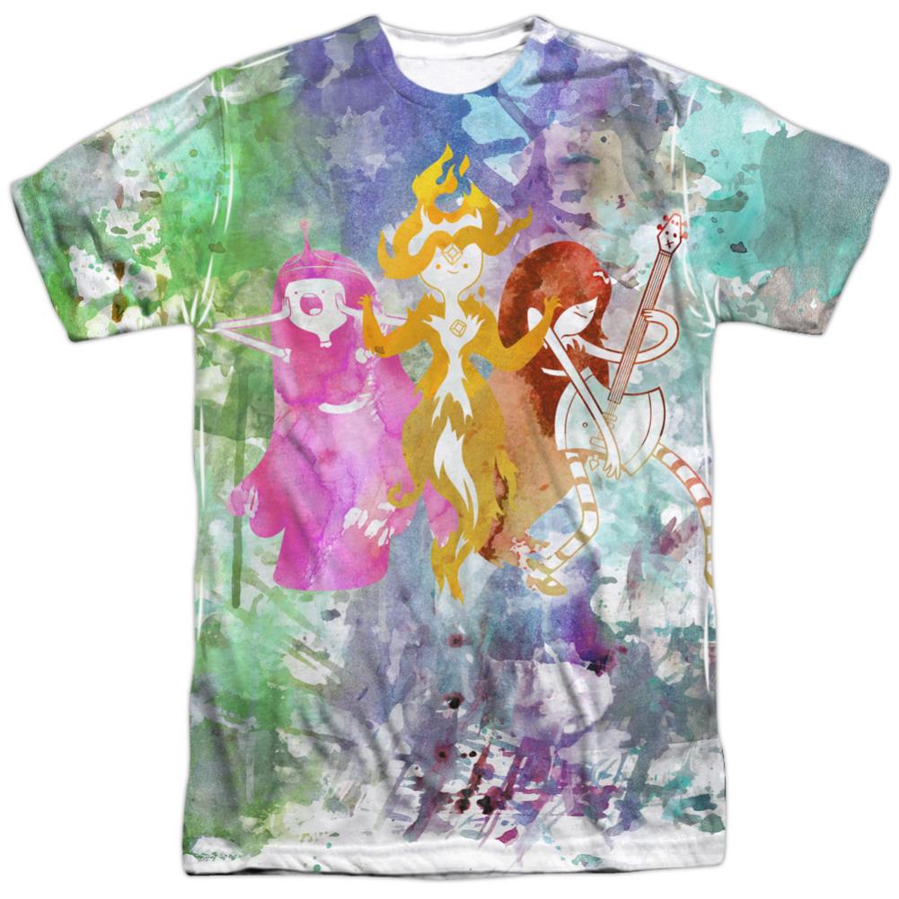 Adventure Time Three Ladies Men's Regular Fit Polyester Short-Sleeve T-Shirt