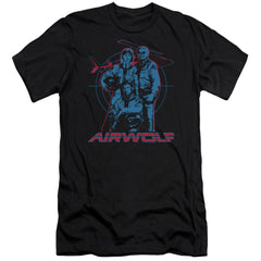 Airwolf Graphic Men's Ultra-Soft 30/1 Cotton Slim Short-Sleeve T-Shirt