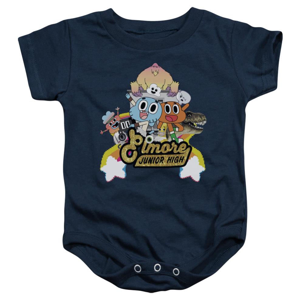 Amazing World Of Gumball Elmore Junior High Infant's Cotton SS Snapsuit