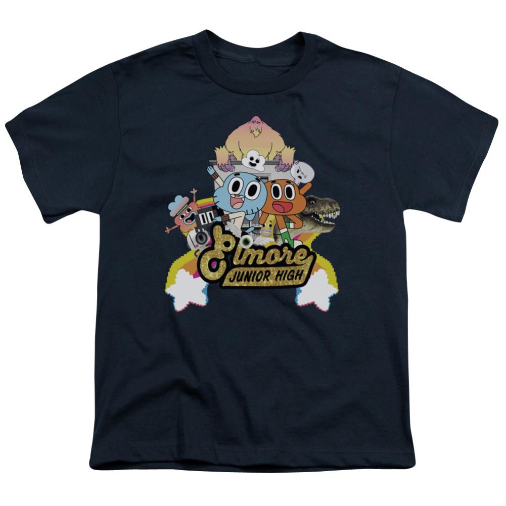 Amazing World Of Gumball Elmore Junior High Youth 18/1 100% Cotton Short-Sleeve T-Shirt