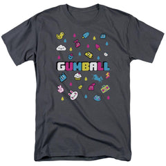 Amazing World Of Gumball Fun Drops Men's 18/1 Cotton Short-Sleeve T-Shirt