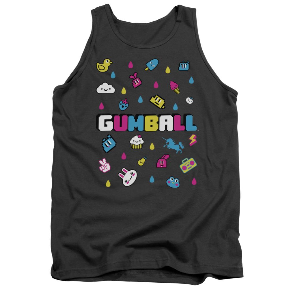 Amazing World Of Gumball Fun Drops Men's 18/1 Cotton Tank Top