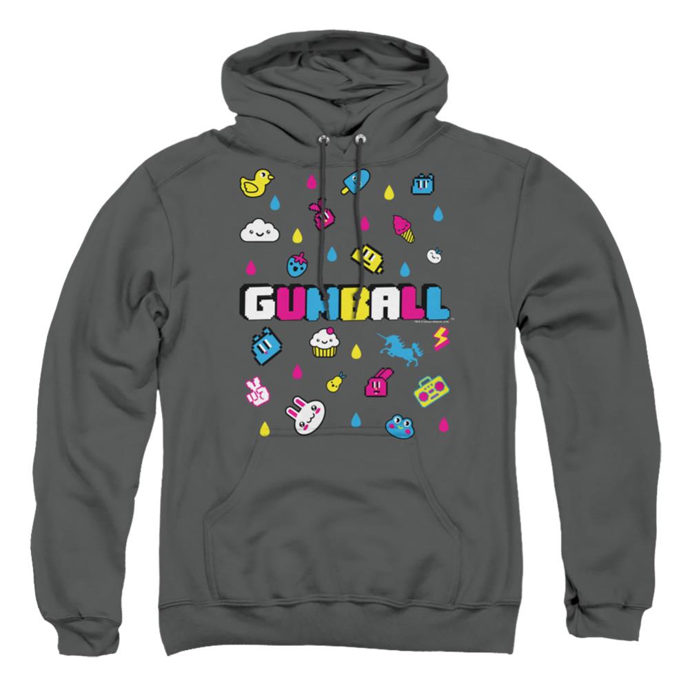 Amazing World Of Gumball Fun Drops Men's Pull-Over 75 25 Poly Hoodie