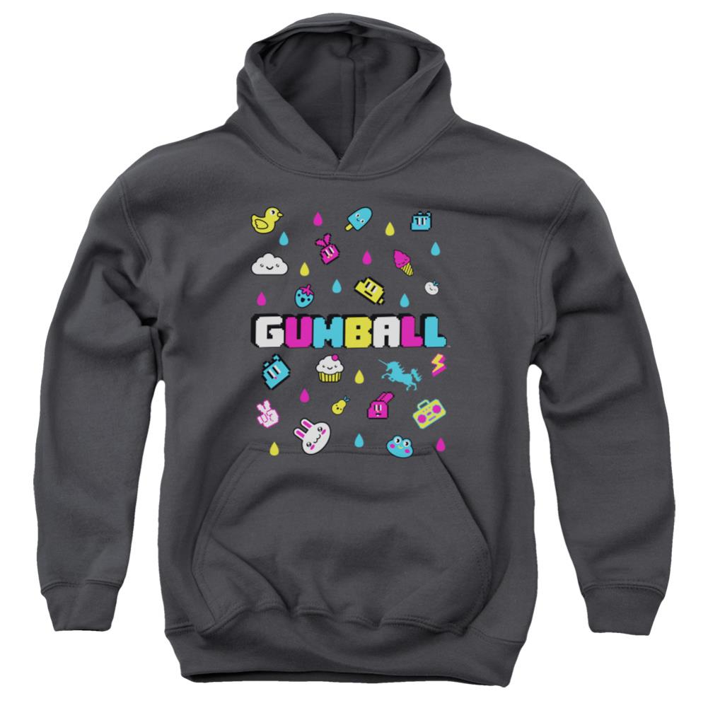 Amazing World Of Gumball Fun Drops Youth Cotton Poly Pull-Over Hoodie
