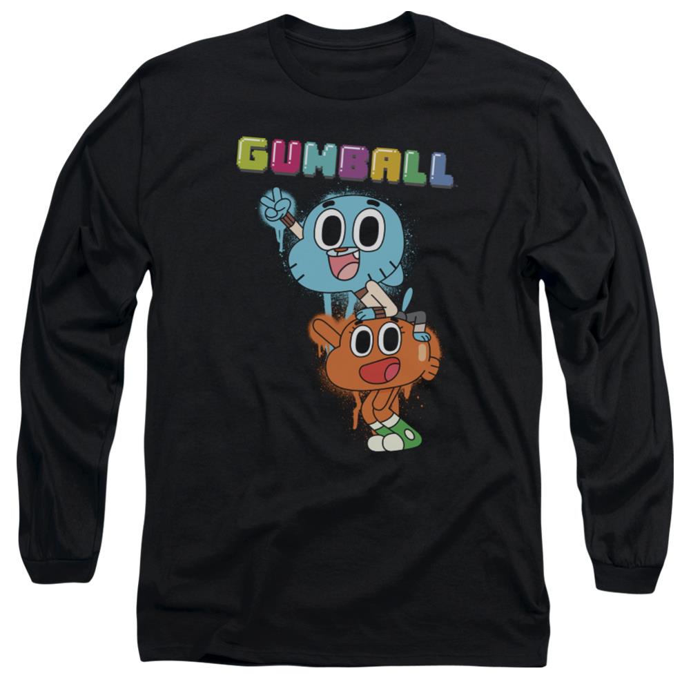 Amazing World Of Gumball Gumball Spray Men's 18/1 Cotton Long-Sleeve T-Shirt