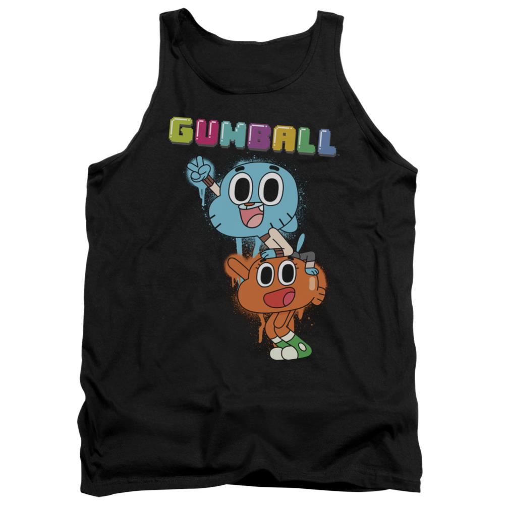 Amazing World Of Gumball Gumball Spray Men's 18/1 Cotton Tank Top