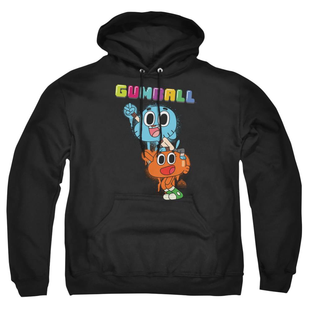 Amazing World Of Gumball Gumball Spray Men's Pull-Over 75 25 Poly Hoodie