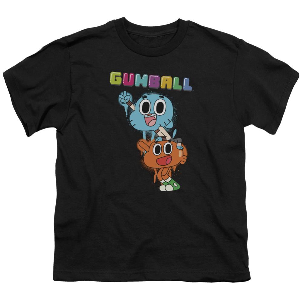 Amazing World Of Gumball Gumball Spray Youth 18/1 100% Cotton Short-Sleeve T-Shirt
