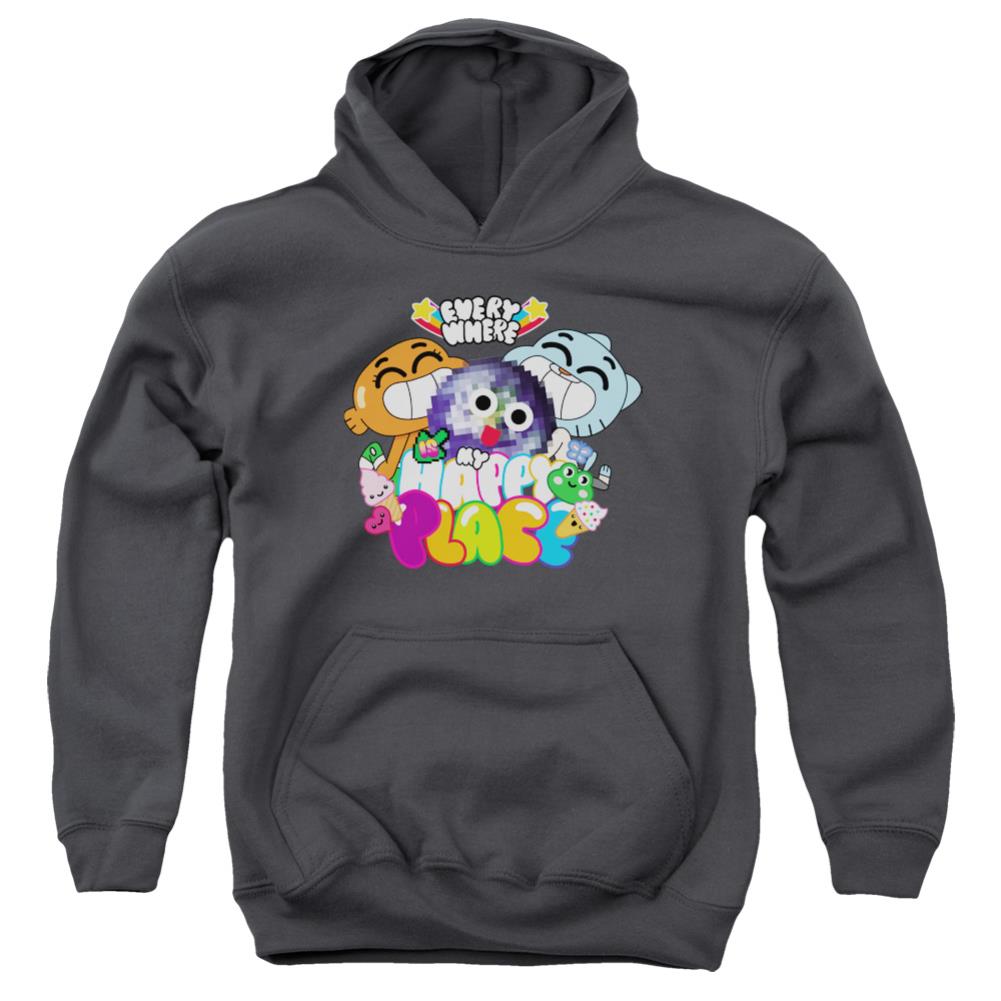 Amazing World Of Gumball Happy Place Youth Cotton Poly Pull-Over Hoodie