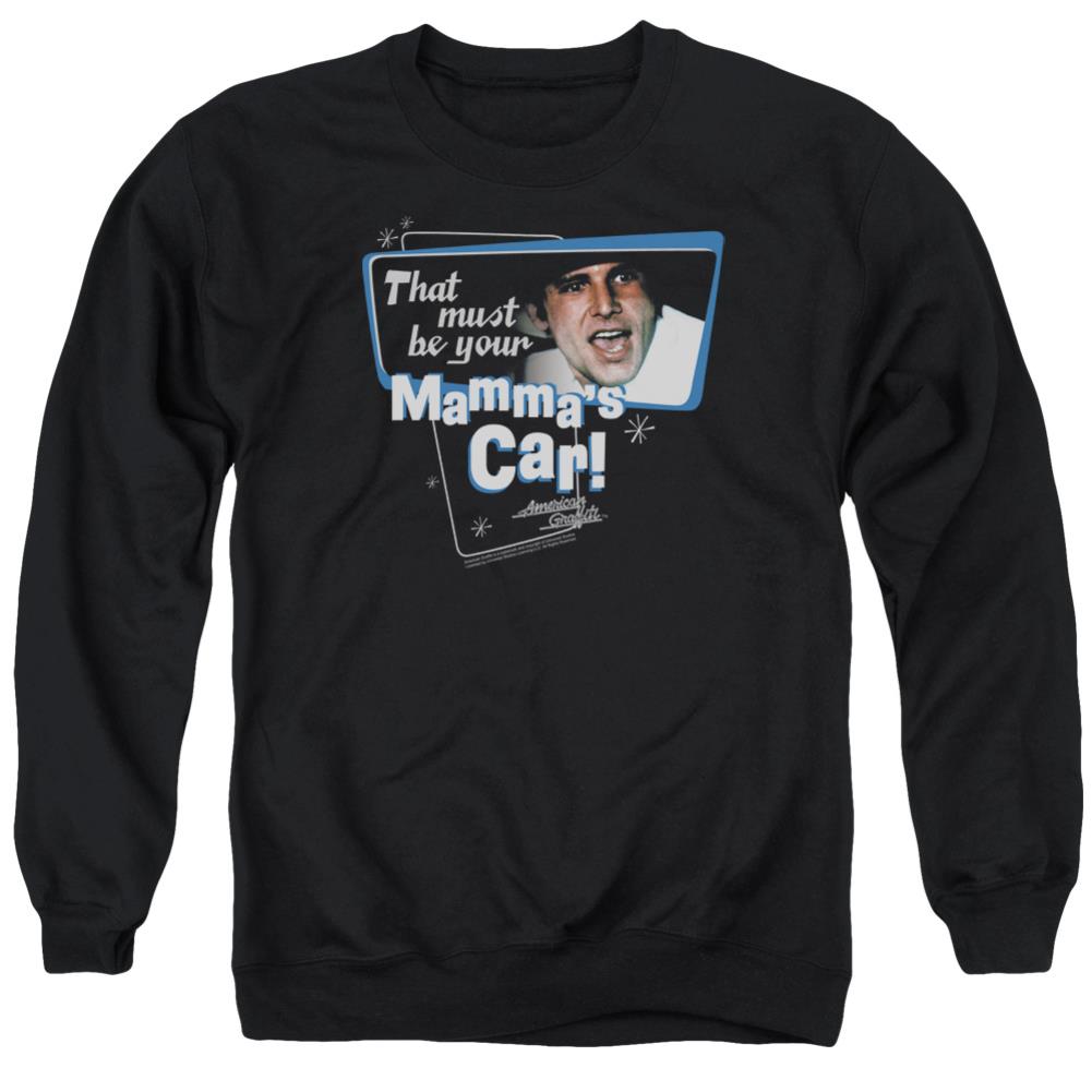 American Graffiti Mamma's Car Men's Crewneck 50 50 Poly Long-Sleeve T-Shirt