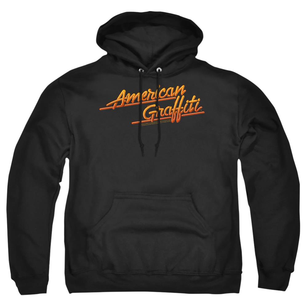 American Graffiti Neon Logo Men's Pull-Over 75 25 Poly Hoodie
