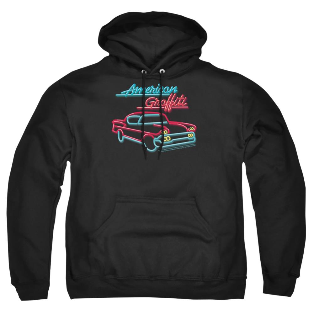 American Graffiti Neon Men's Pull-Over 75 25 Poly Hoodie