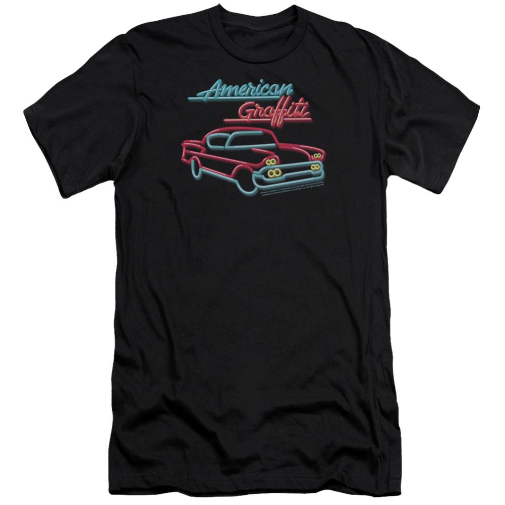 American Graffiti Neon Men's Ultra-Soft 30/1 Cotton Slim Short-Sleeve T-Shirt