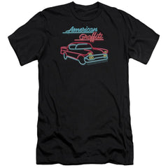 American Graffiti Neon Men's Ultra-Soft 30/1 Cotton Slim Short-Sleeve T-Shirt