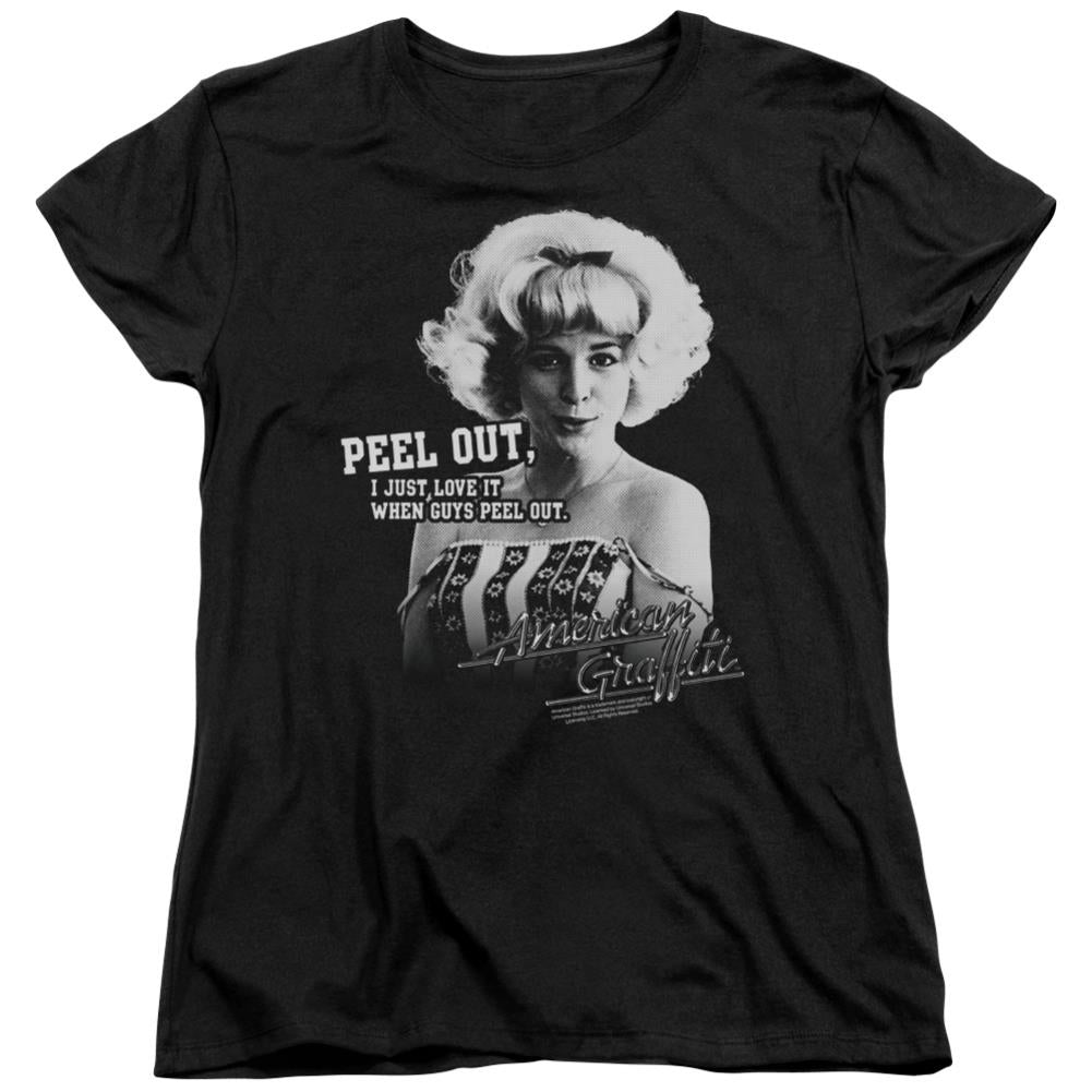 American Graffiti Peel Out Women's 18/1 Cotton Short-Sleeve T-Shirt