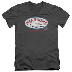 American Graffiti Pharaohs Men's 30/1 Cotton Slim V-Neck T-Shirt