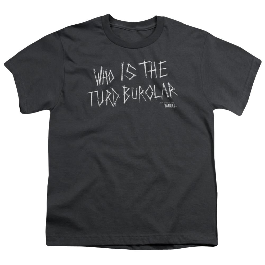 American Vandal Turd Burglar Youth 18/1 100% Cotton Short-Sleeve T-Shirt