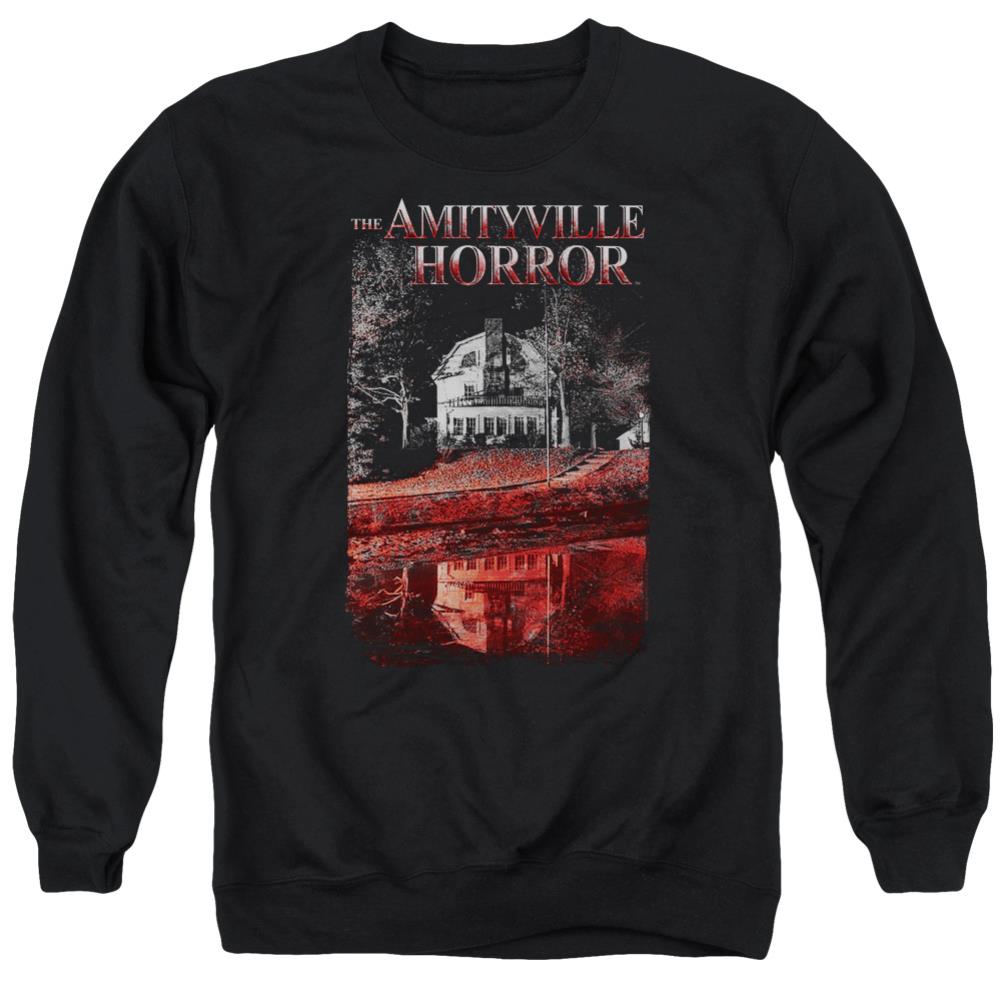Amityville Horror Cold Blood Men's Crewneck 50 50 Poly Long-Sleeve T-Shirt