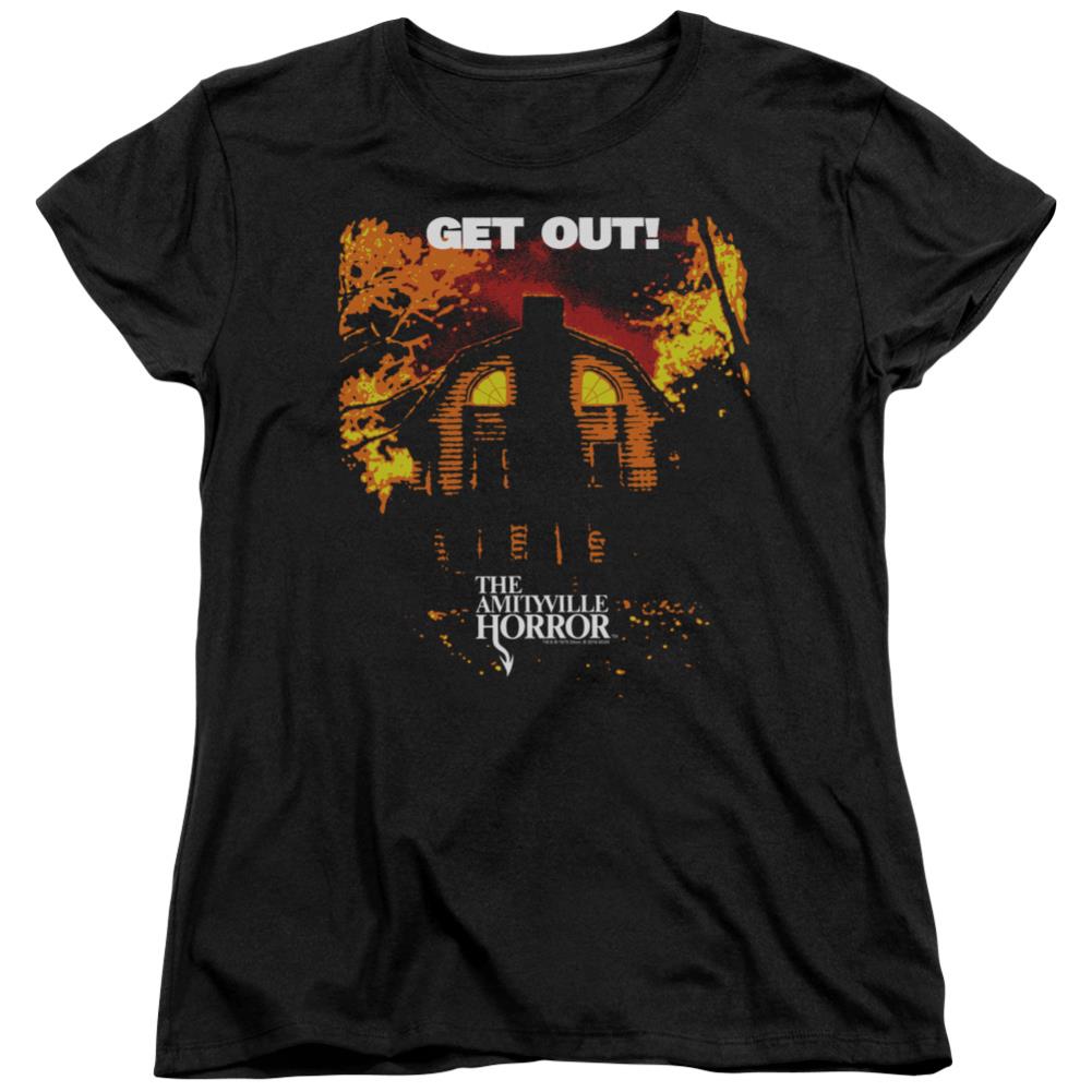 Amityville Horror Get Out Women's 18/1 Cotton Short-Sleeve T-Shirt