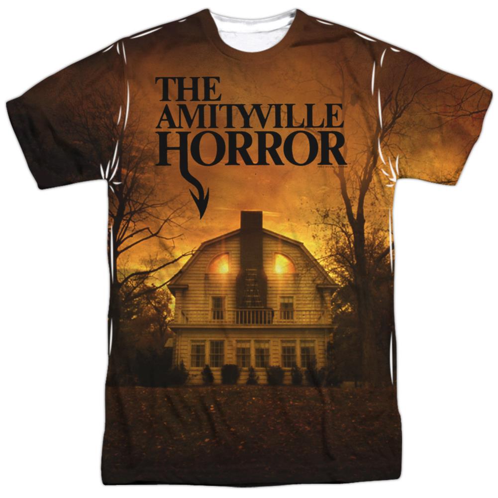 Amityville Horror House Men's Regular Fit Polyester Short-Sleeve T-Shirt