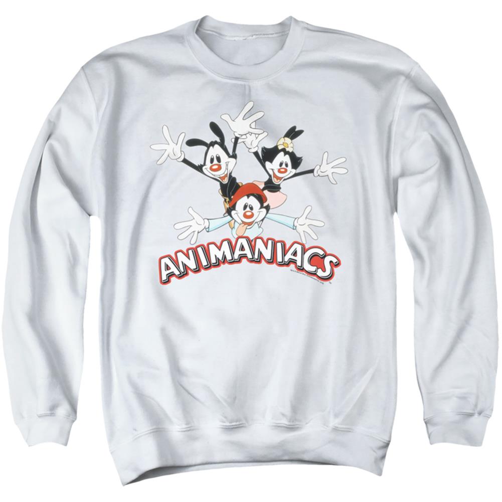 Animaniacs Animaniacs Trio Men's Crewneck 50 50 Poly Long-Sleeve T-Shirt