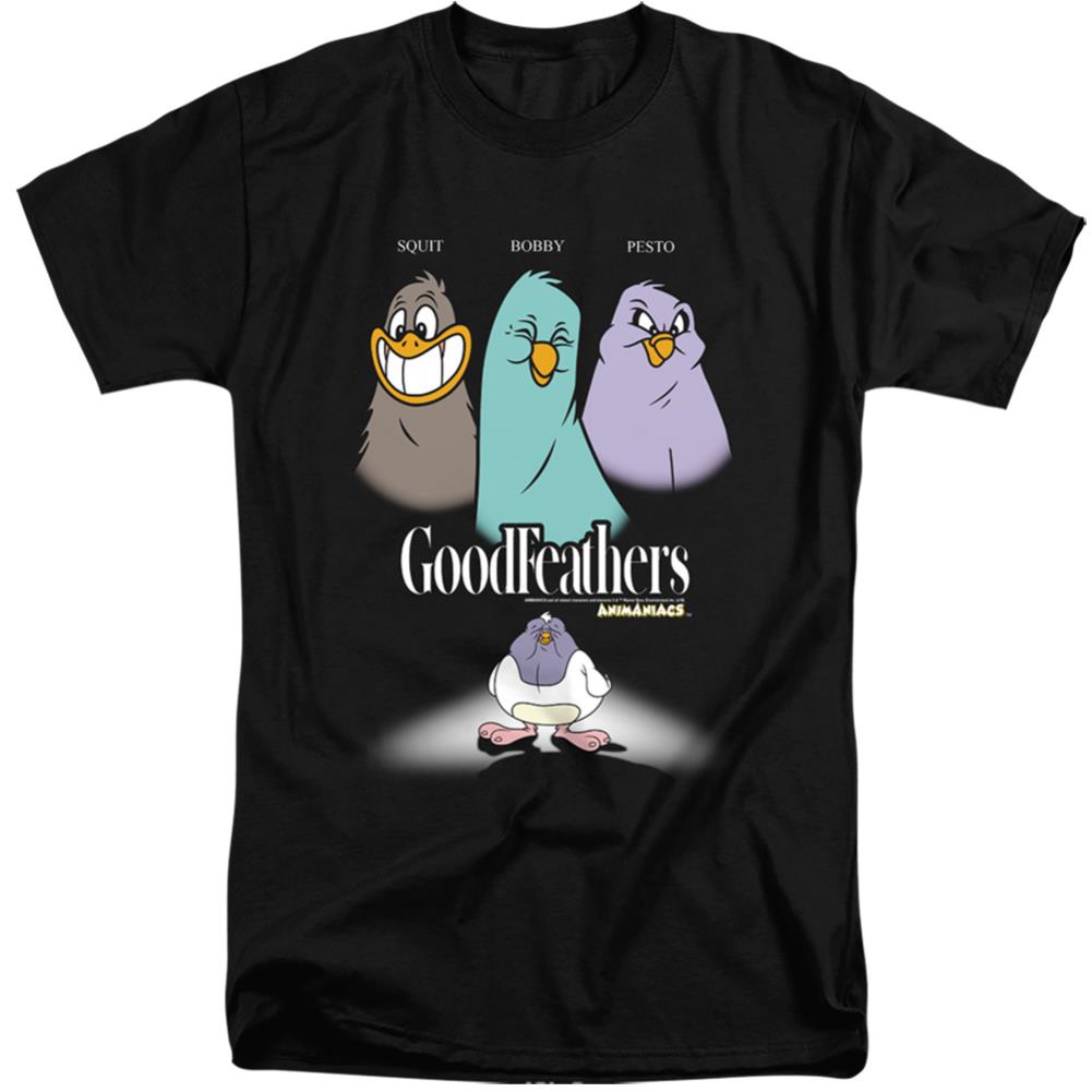 Animaniacs Goodfeathers Men's 18/1 Tall Cotton Short-Sleeve T-Shirt
