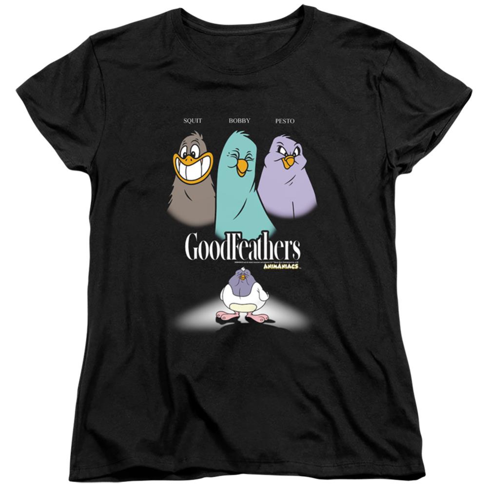Animaniacs Goodfeathers Women's 18/1 Cotton Short-Sleeve T-Shirt